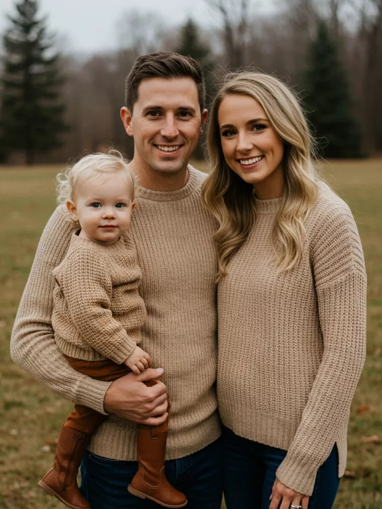 Matching Sweaters for Family Photos