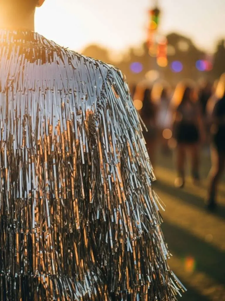 Metallic Fringe Jacket