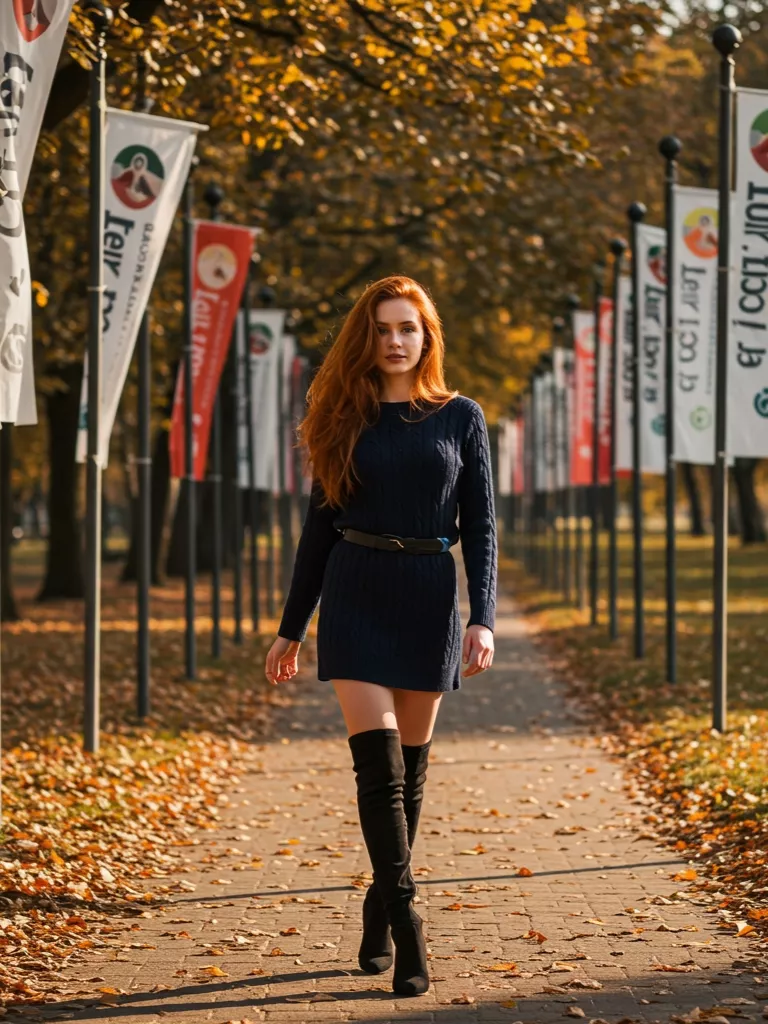 Navy Sweater Dress