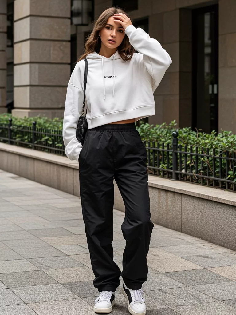 Oversized Crop Hoodie