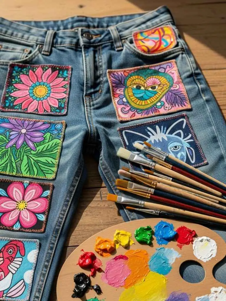 Painted Patch Denim