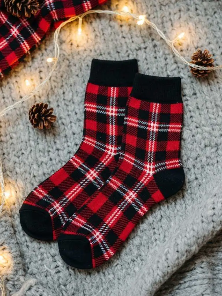 Plaid Flannel Socks