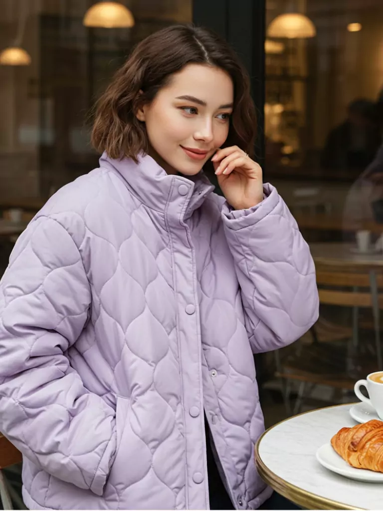 Quilted Pastel Puffer