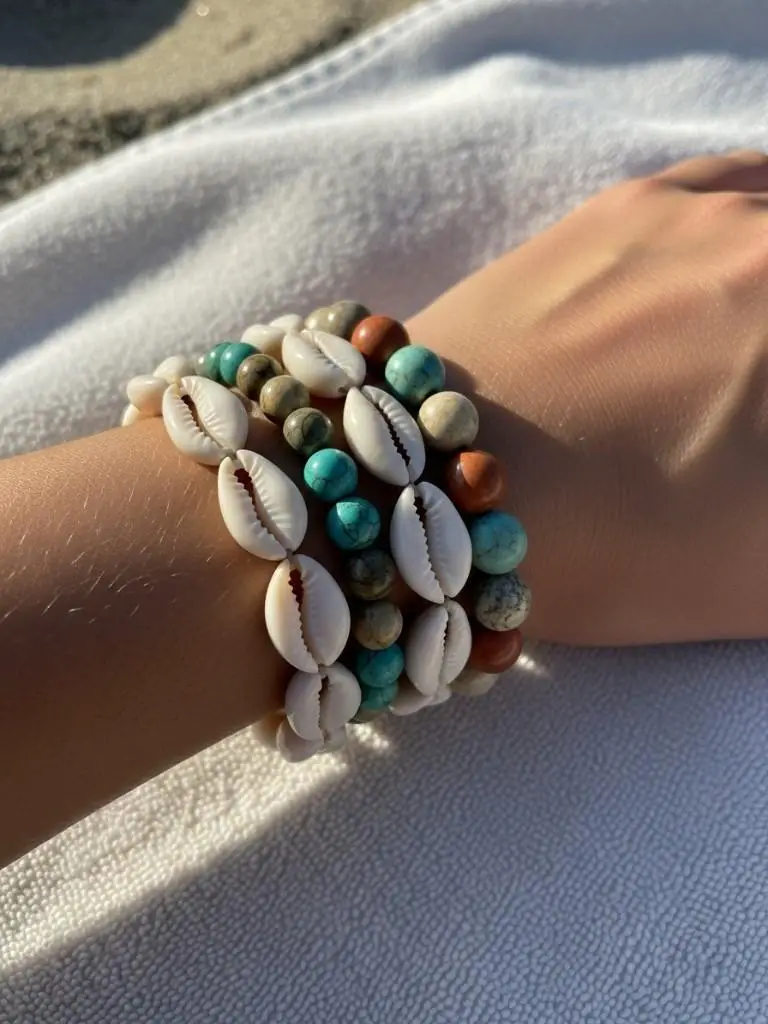 Shell and Bead Bracelets