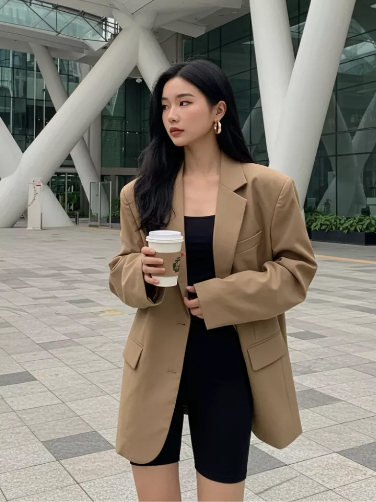 The Hailey Bieber Oversized Blazer Look