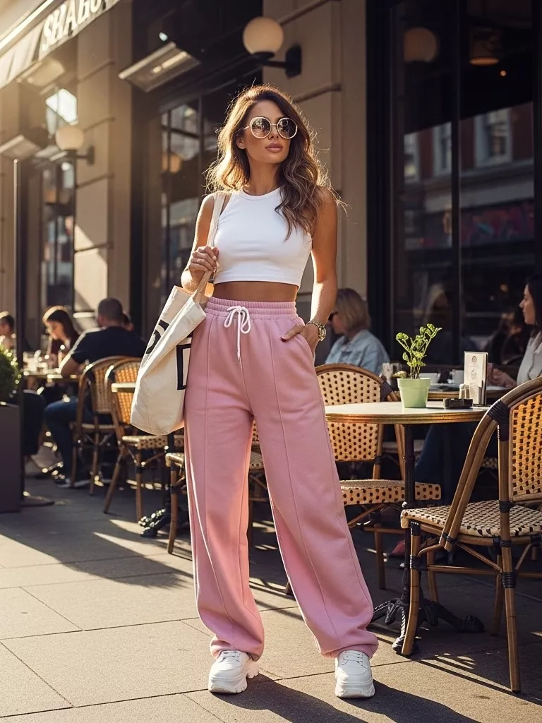 The Wide-Leg Track Pants