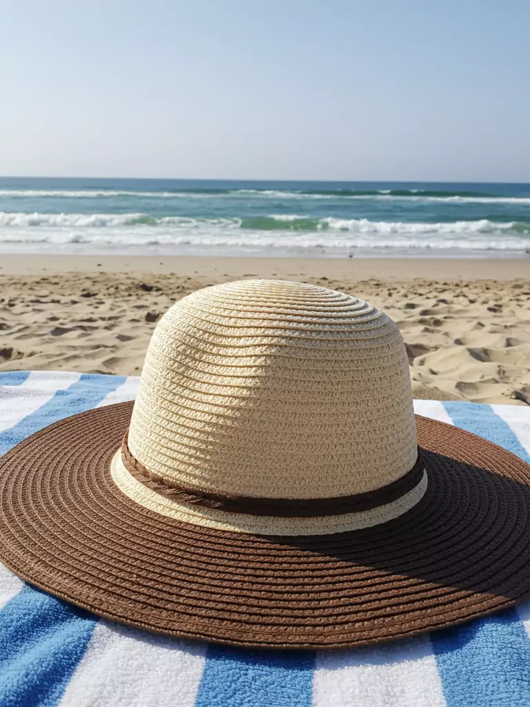  Two-Tone Straw Hat