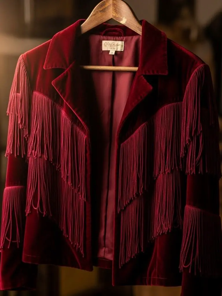 Velvet Fringe Jacket