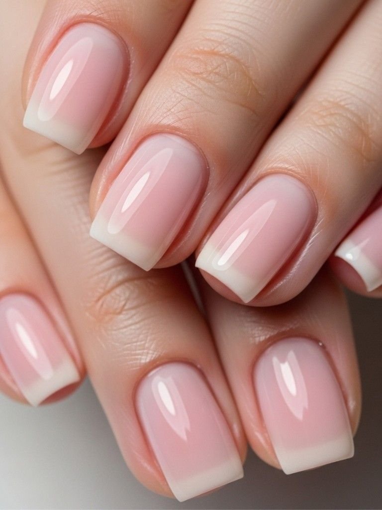 Barely-There Pink Nails