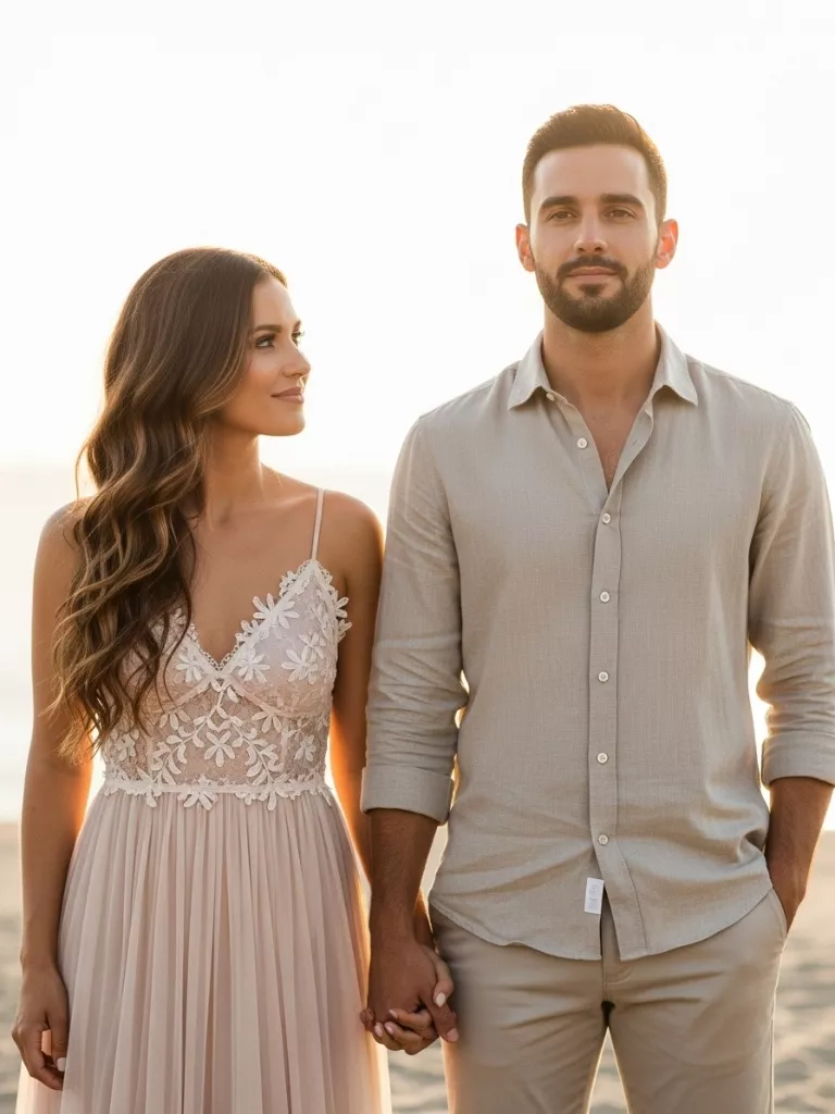 Beige and Blush Minimalist Look