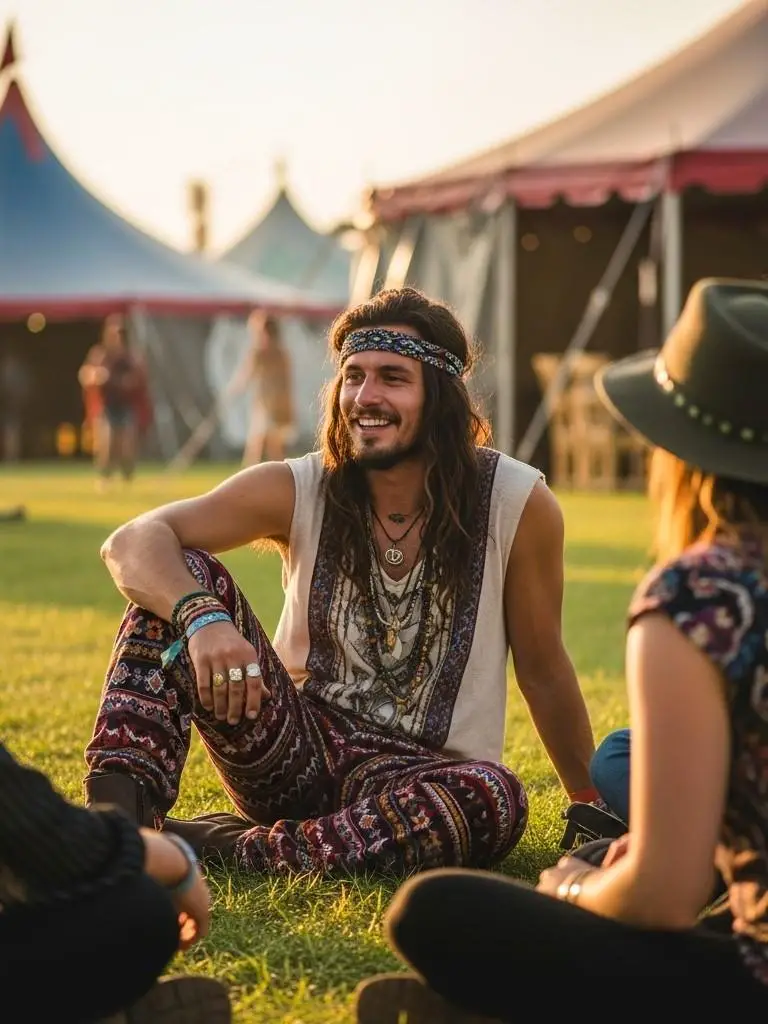 Boho Vibes with Printed Pants