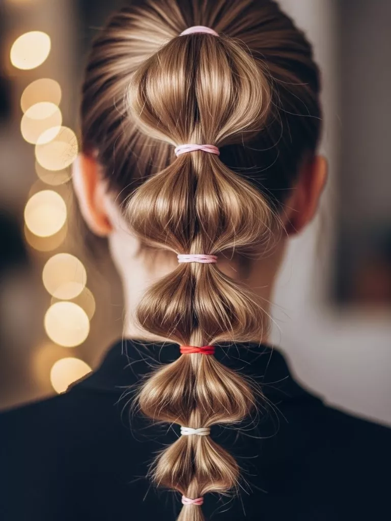 Bubble Braid Ponytail