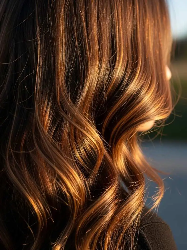 Caramel Brown Highlights