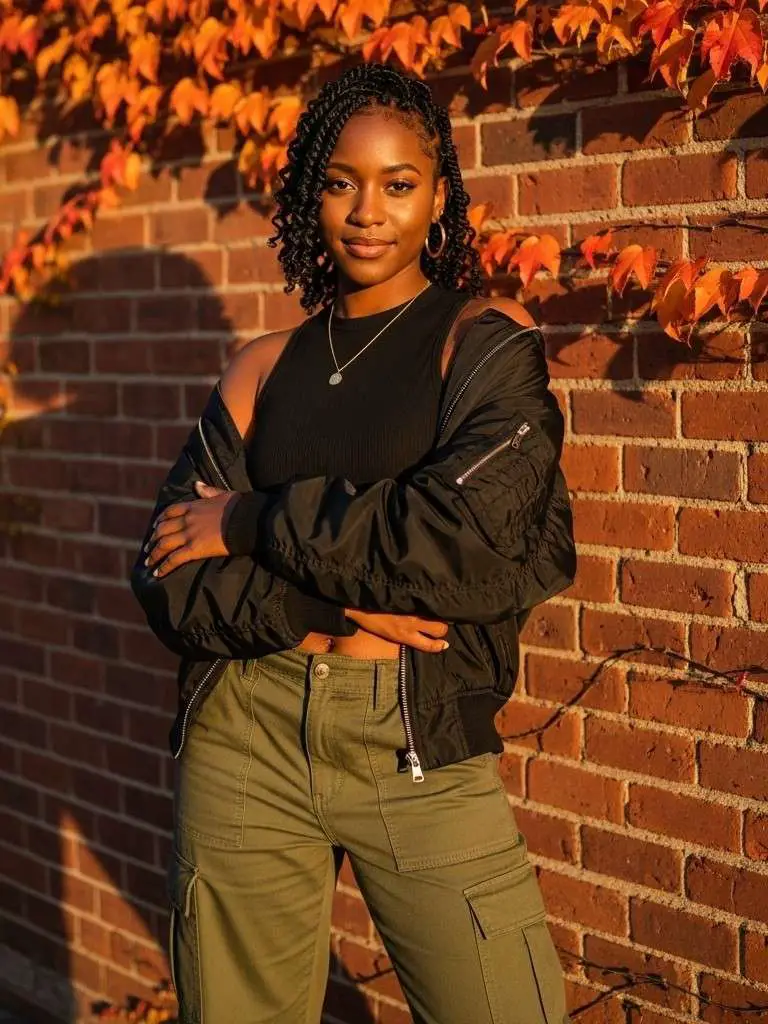 Cargo Pants and Crop Top