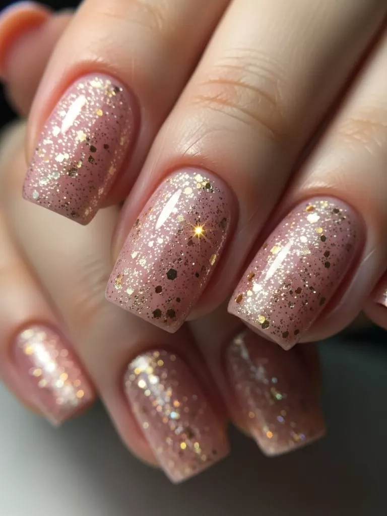Champagne Pink Sparkle