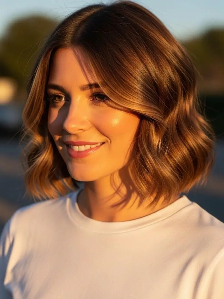  Chin-Length Bob with Waves