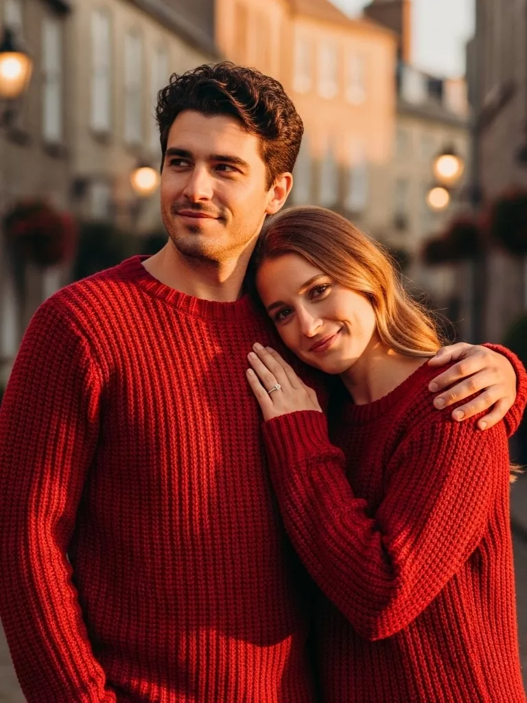 Cozy Red Sweater Duo