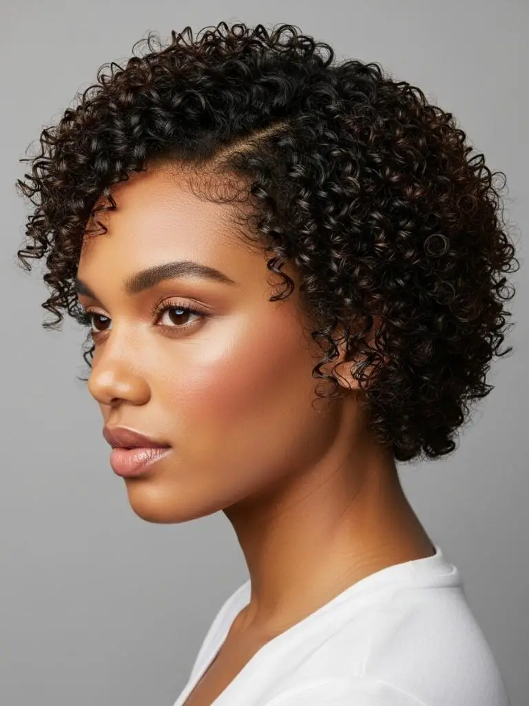 Curly Bob with Finger Coils