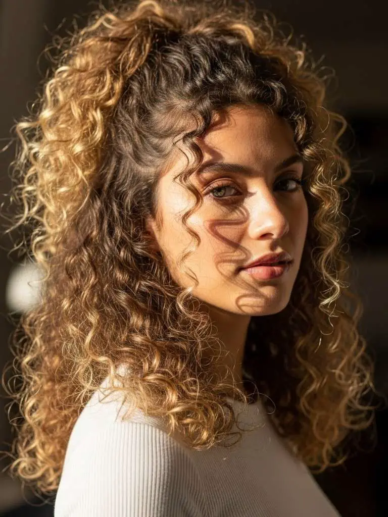 Curly Half-Up Mini Pony