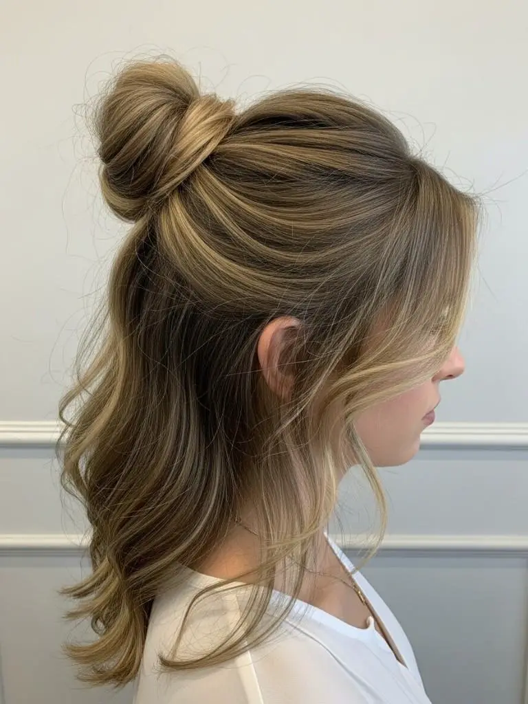 Half-Up Mini Bun