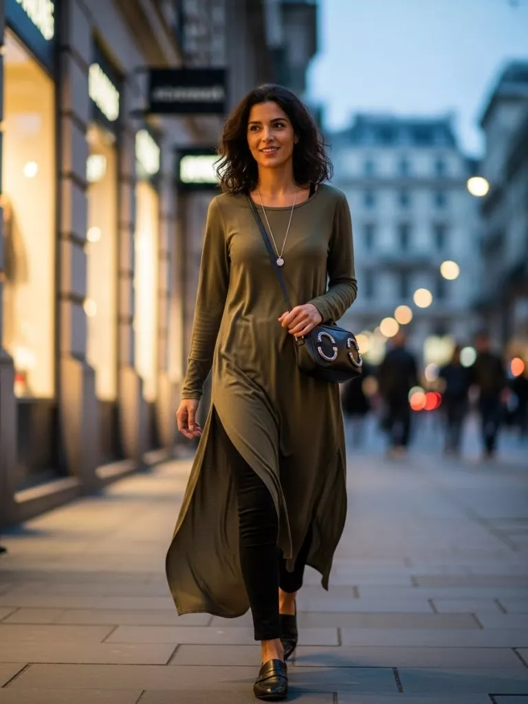 Layered Tunic with Leggings