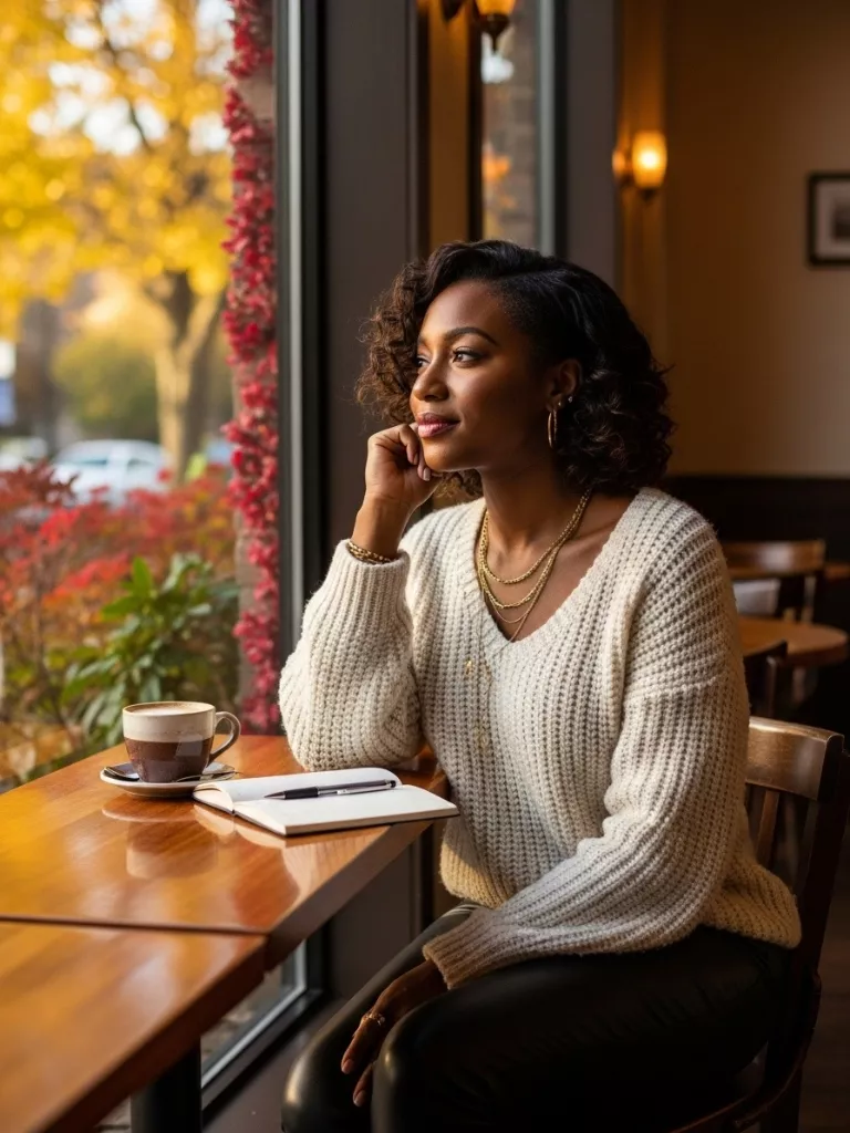 Leather Pants and Oversized Sweater
