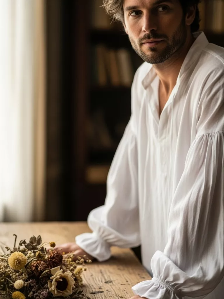 Loose White Poet Shirt