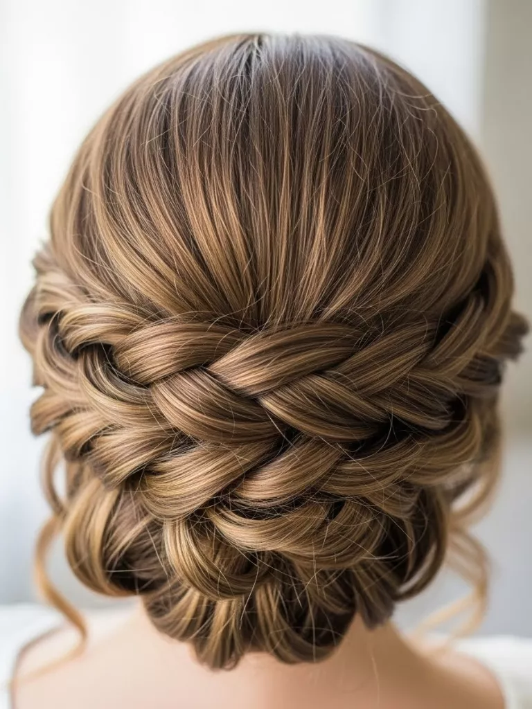 Messy Bun With Heart Clips