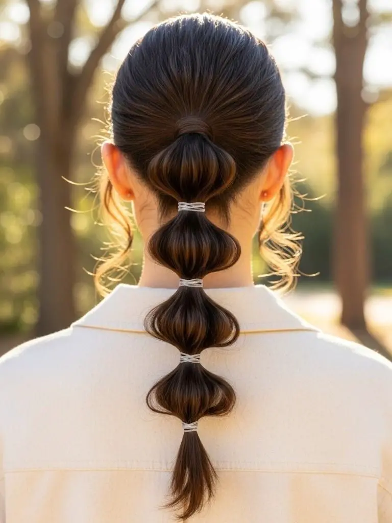 Mini Bubble Ponytail