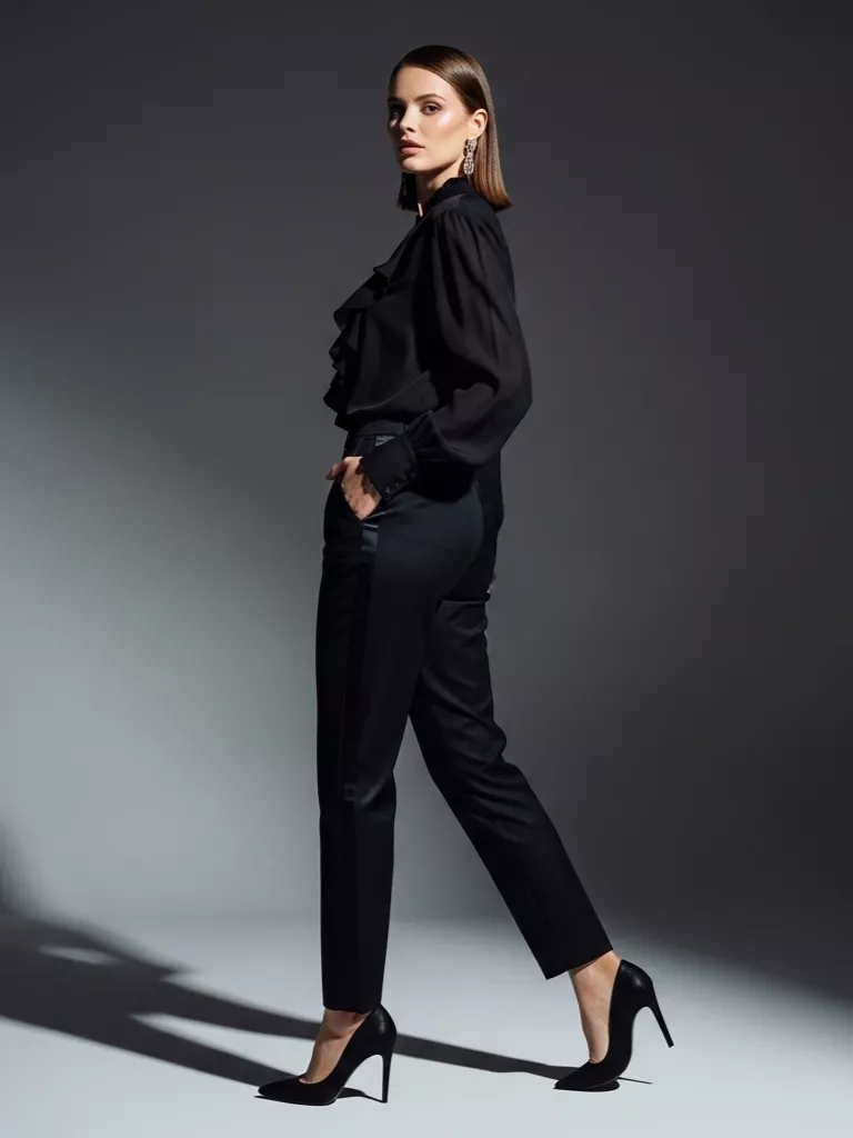 Monochrome All-Black Outfit