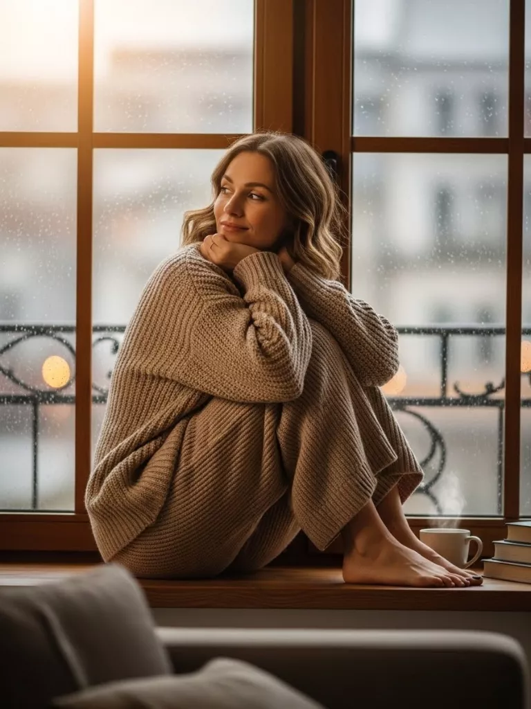 Oversized Sweater with Wide-Leg Pants