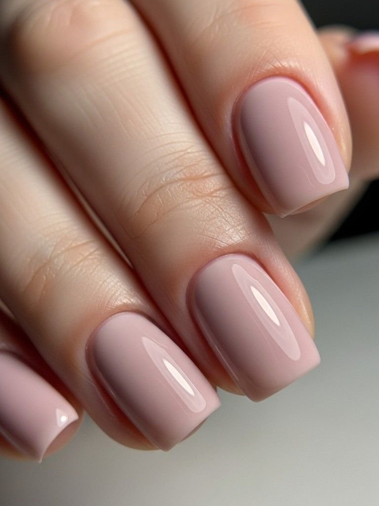Pale Mauve Nails