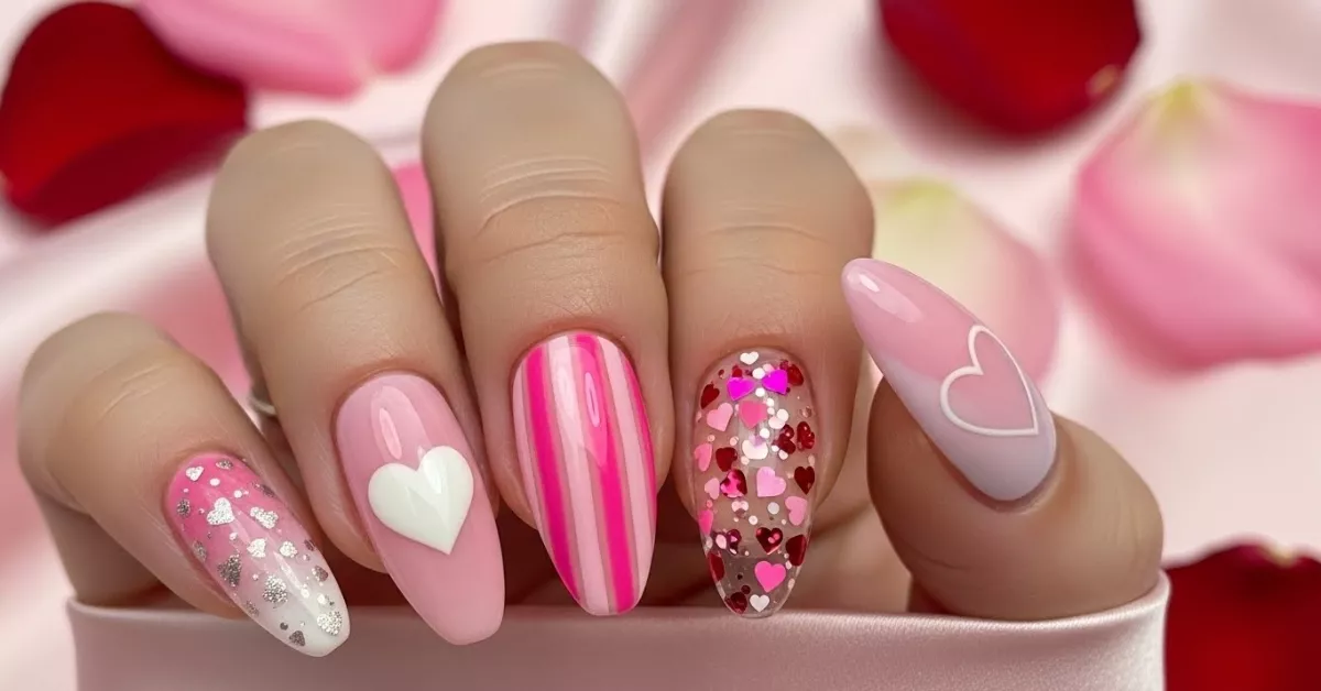 10 Pink Valentines Day Nails That Make Every Heart Melt