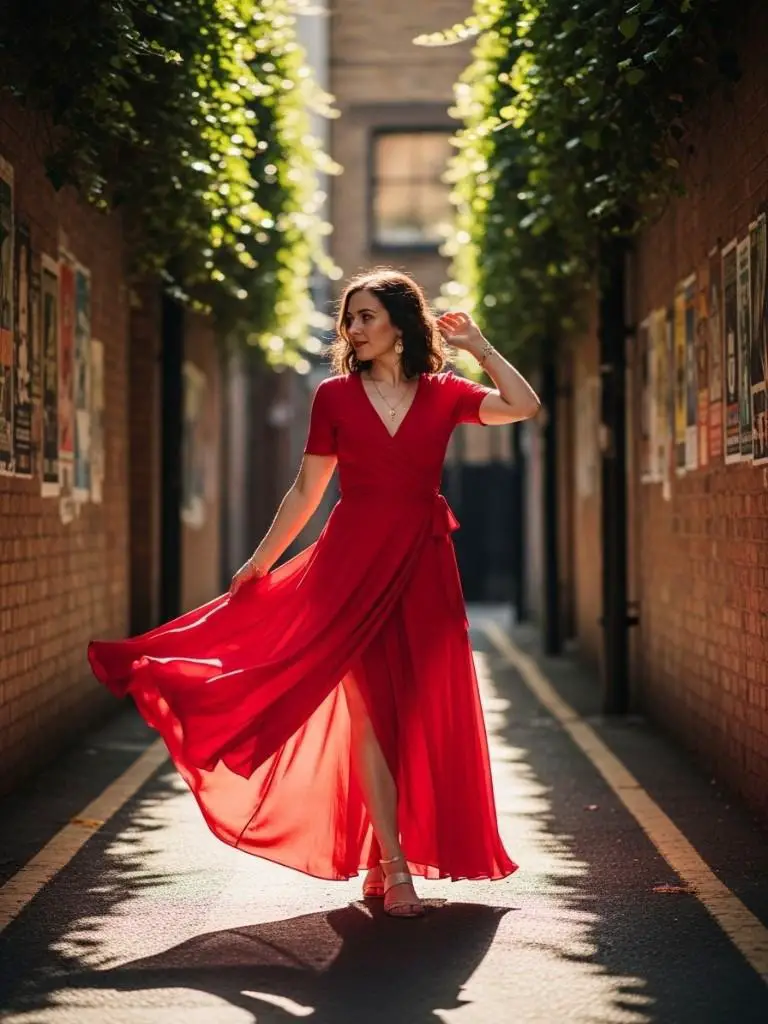Red Wrap Dress