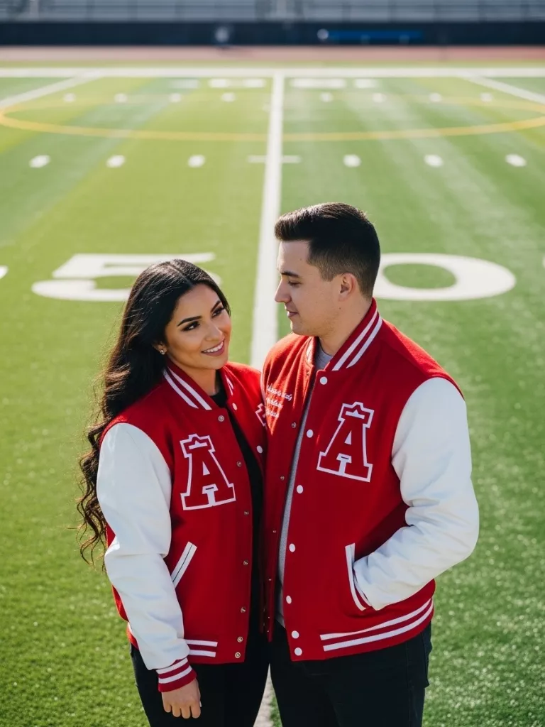 Red and White Varsity Vibes