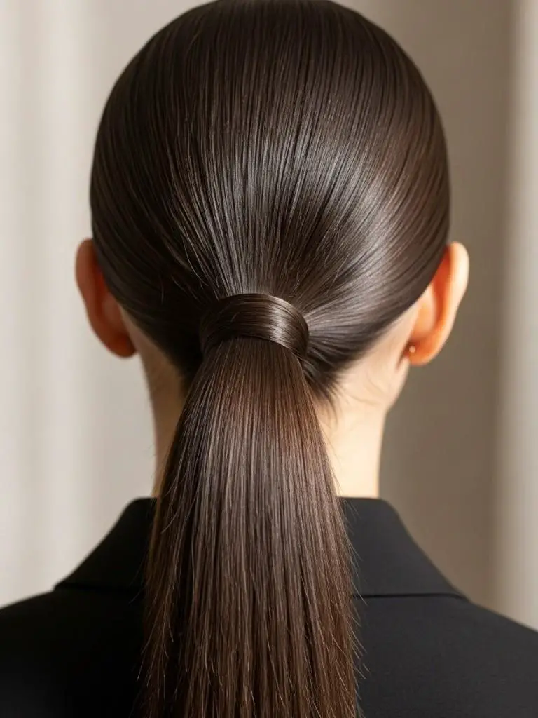 Sleek Low Ponytail