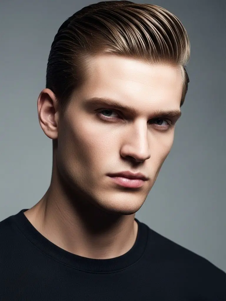 Slicked-Back Short Style