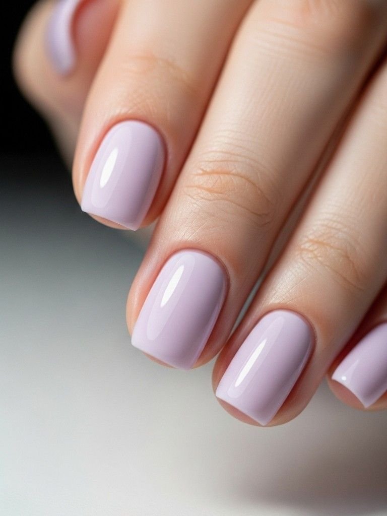 Soft Lavender Nails