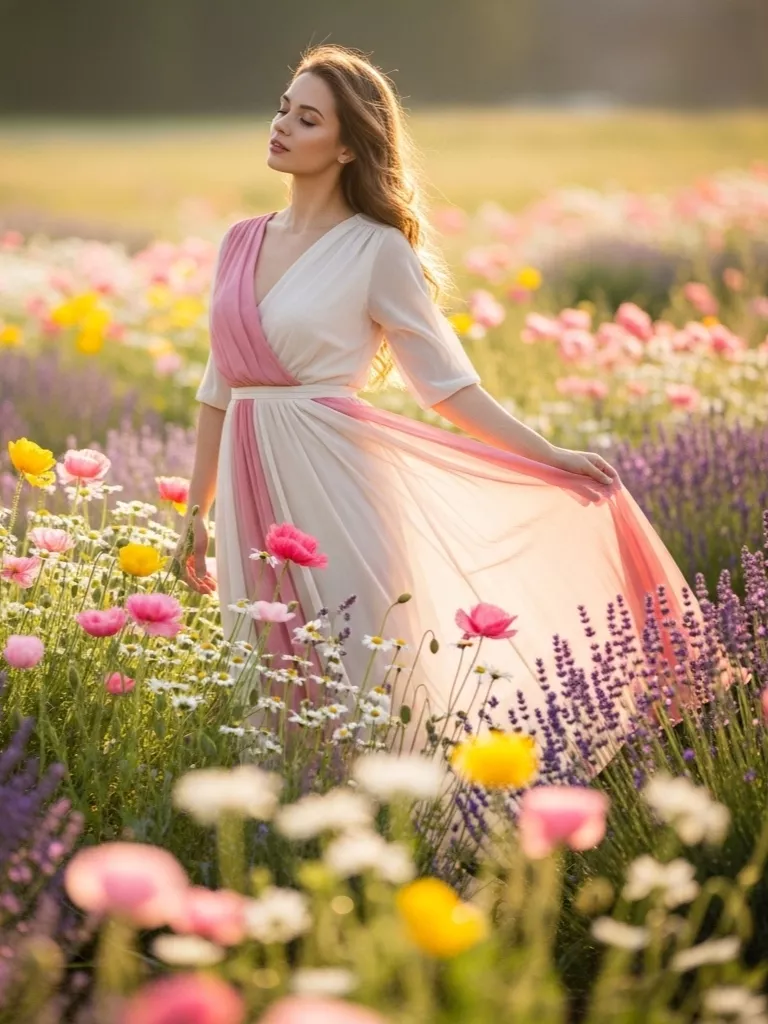 Soft Pastel Dress for Spring Sunshine