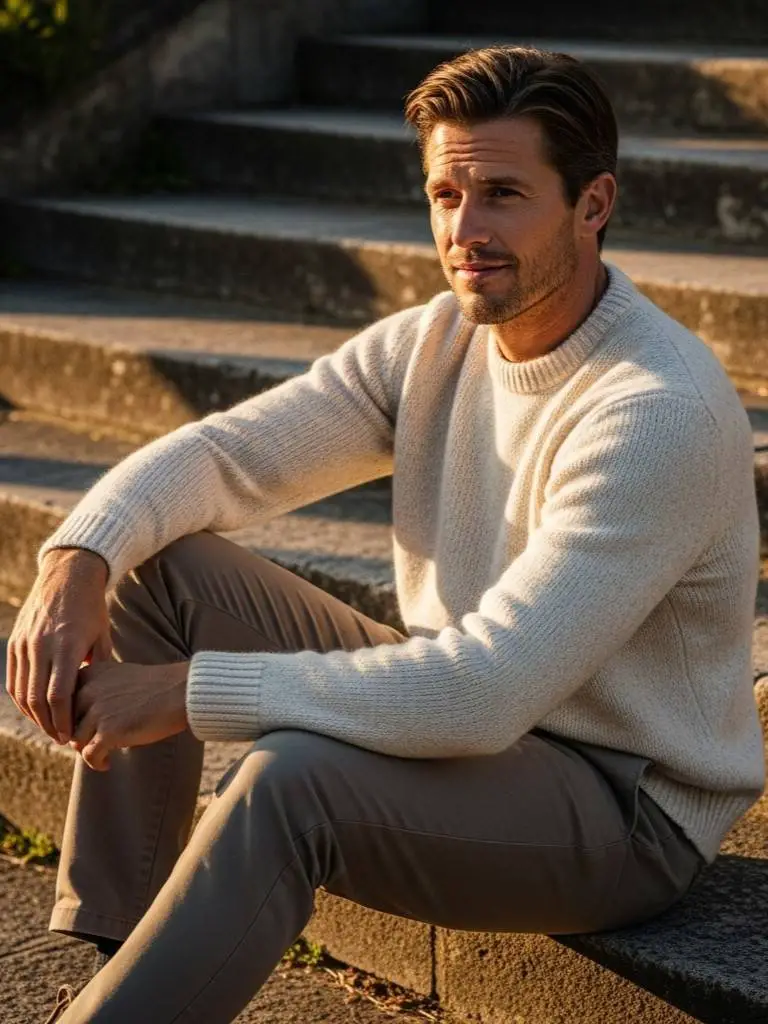 Soft Sweater & Chinos