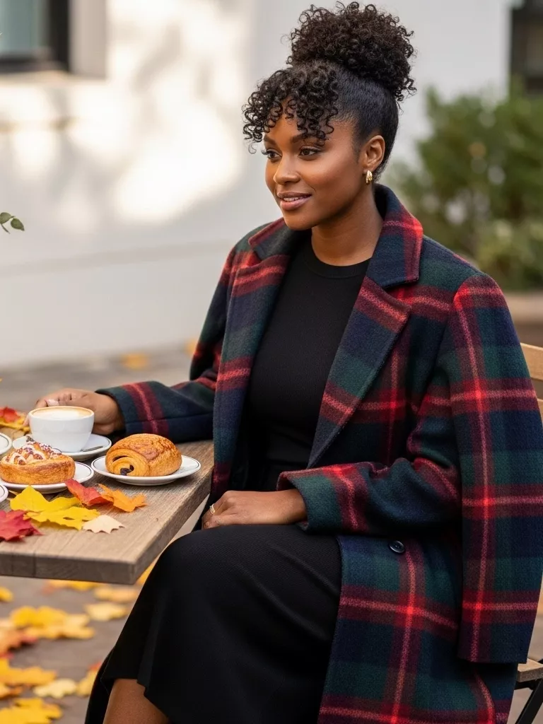 Statement Coat Over Casual Dress