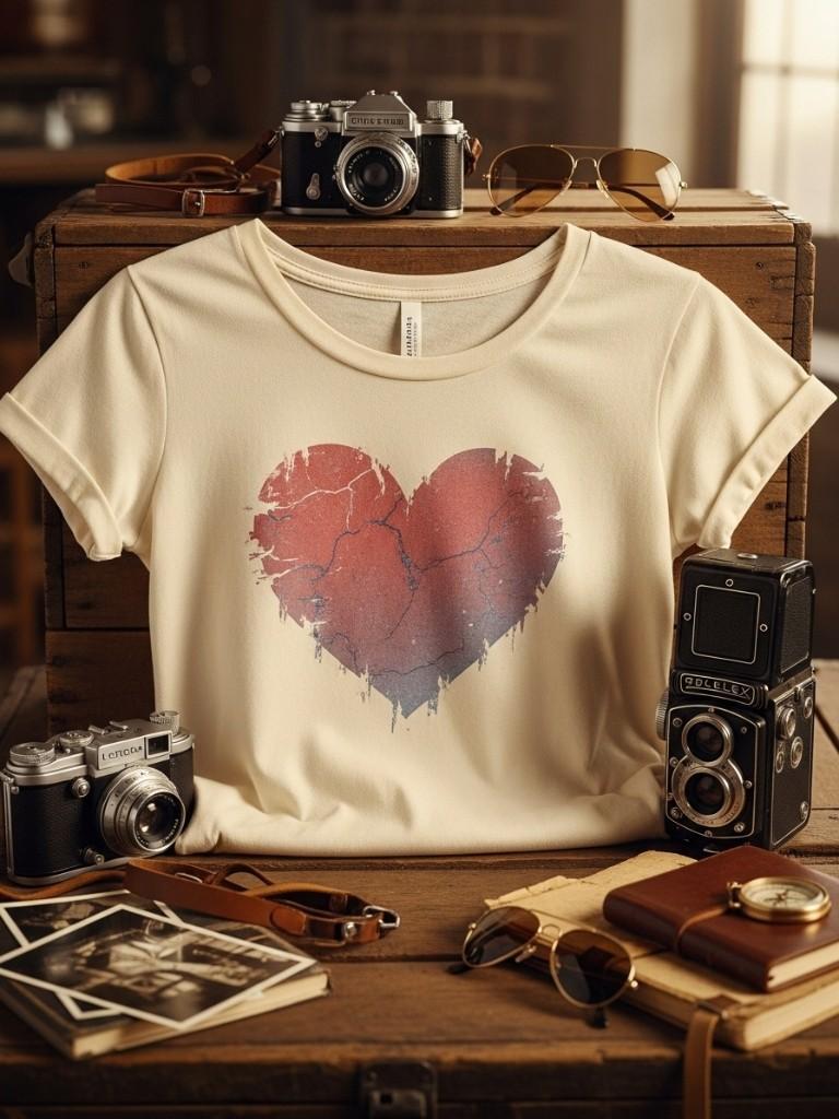 Vintage Distressed Valentine Tee