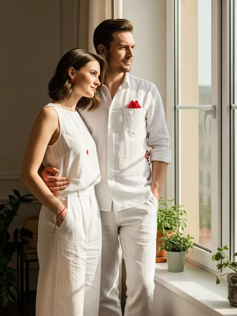 White and Red Soft Romance