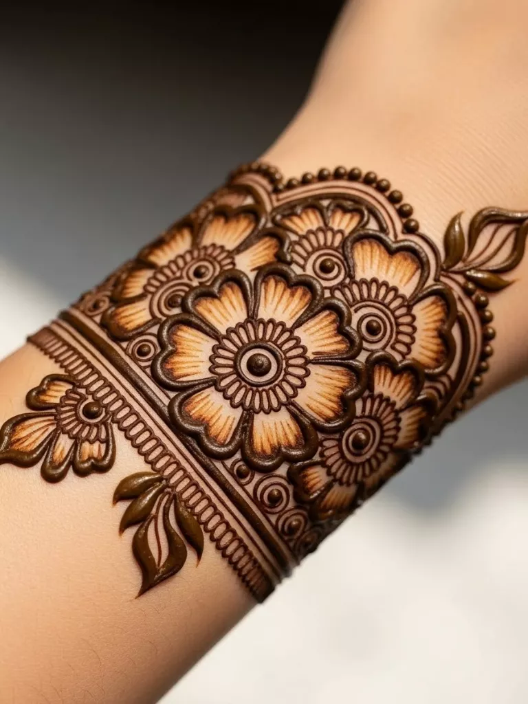 Basic Floral Wrist Band