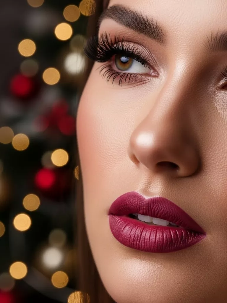 Berry Lip & Fluffy Lashes