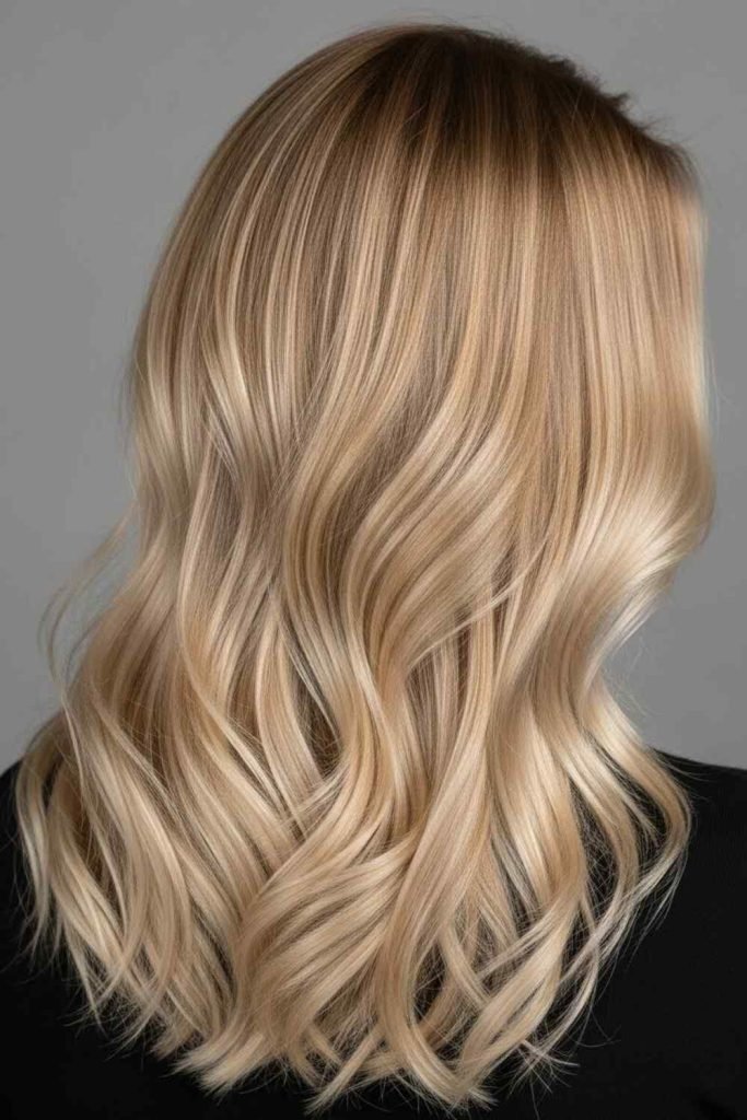 Blonde Highlights with Soft Balayage