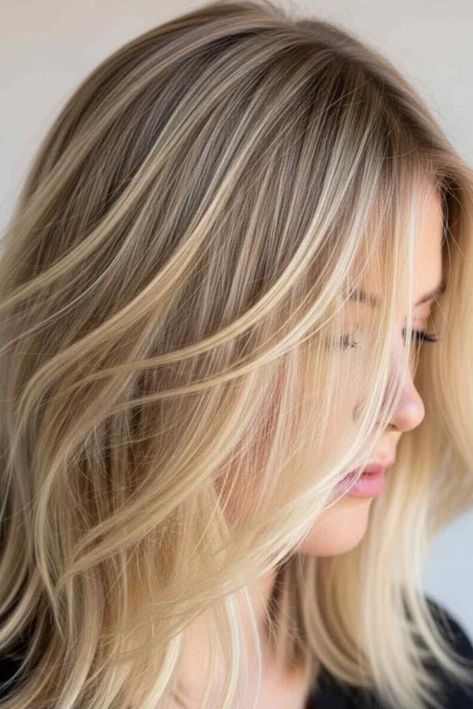 Blonde Highlights with a Lived-In Finish