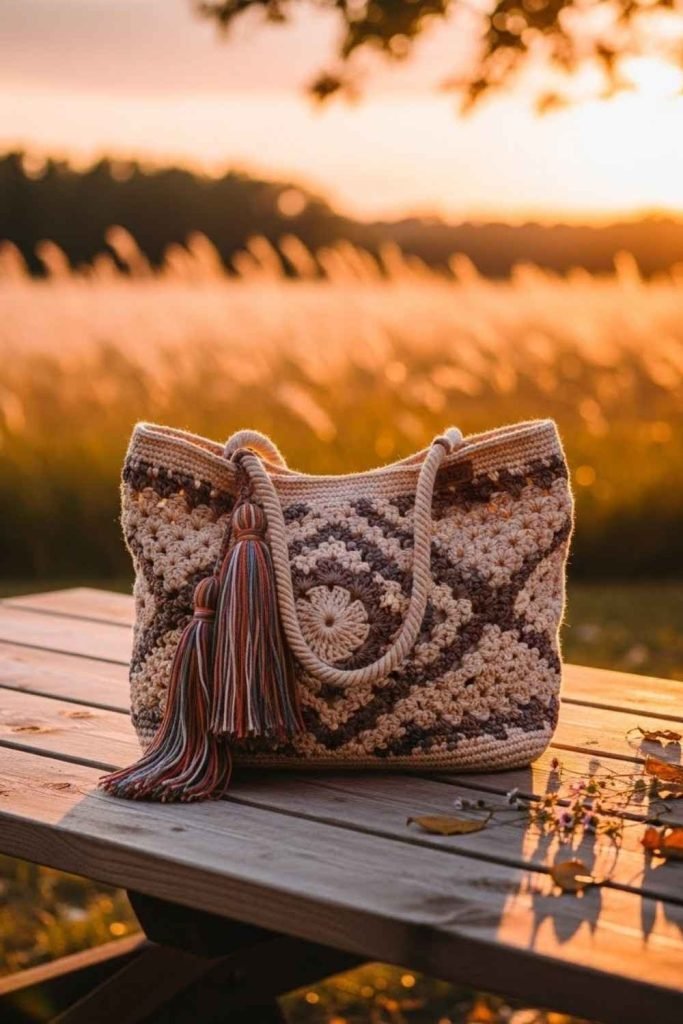 Boho Tassel Tote