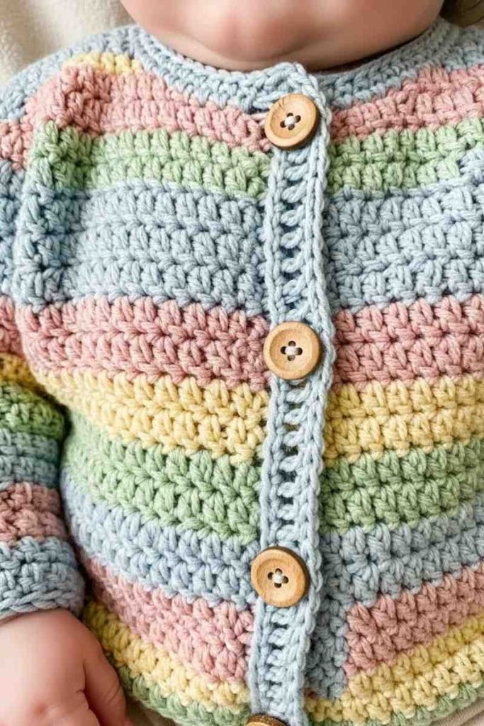 Classic Button-Up Baby Cardigan