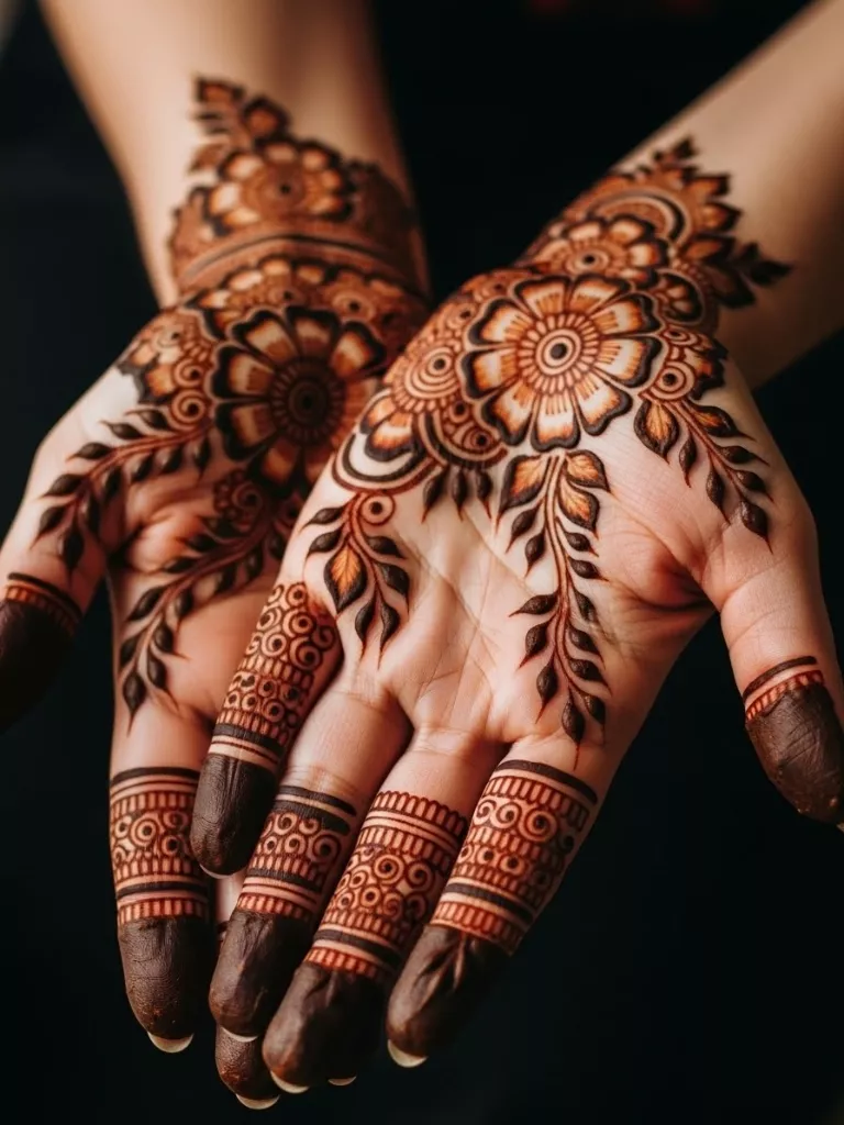 Classic Floral Mehndi